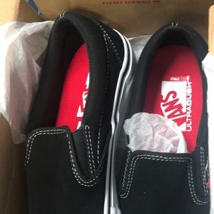 Vans Shoes - NIB Vans Slip On Pro Black and White Vans Shoes - NIB Vans Slip On Pro Black and White